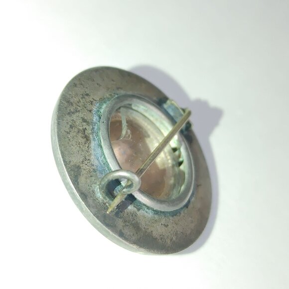 Antique Silver Sentiment Pin Mourning Brooch Victorian Era Forget Me Knots - Picture 3 of 11